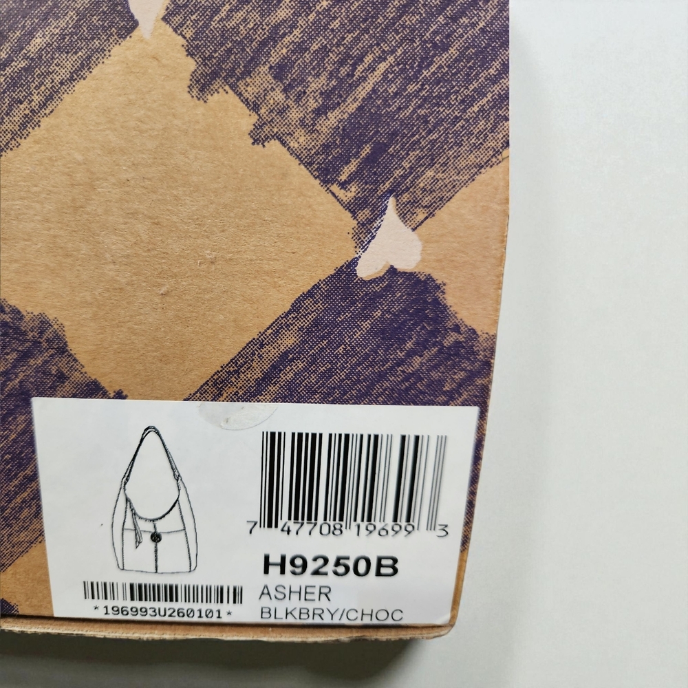 Brighton Asher London Groove Hobo – Blackberry/Chocolate – NWT + Box - Picture 14 of 14